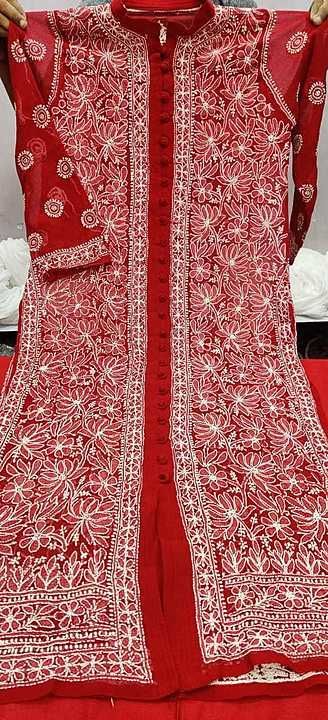 *Lucknowi chikankari kurti*

*Design--front open top wth full jaal embroidery work*

*Fabric-Chiffon uploaded by Lucknowi chikankari on 10/6/2020