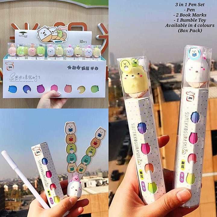 3 in 1 Pen Set
- Pen
- 2 Book Marks
- 1 Bumble Toy
Available in 4 colours
(Box Pack)
 uploaded by Yasin Salles  on 6/10/2020