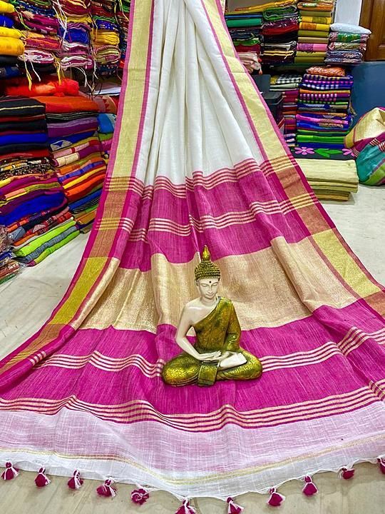 Khadi cotton saree uploaded by business on 10/6/2020