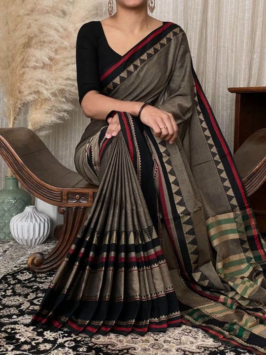 Coton saree uploaded by business on 2/3/2022