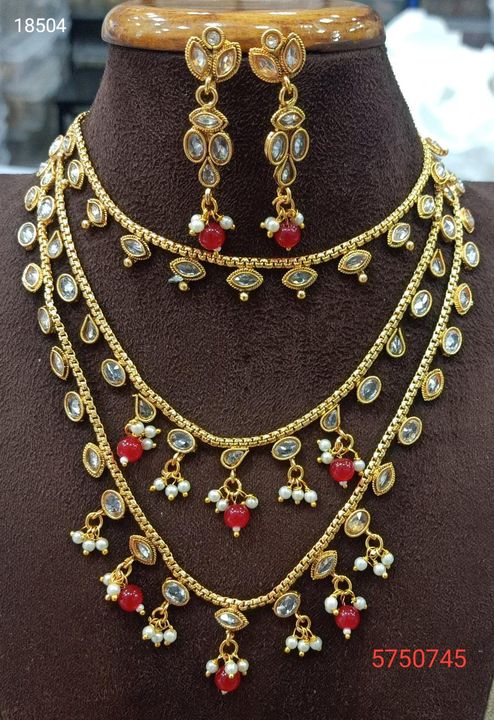 Post image Necklace set Dm for orders.9930736740