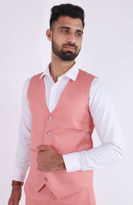 Keith & Paul Men's Casual Slim Ankle Fit Trouser & Waistcoat Combo uploaded by Keith & Paul(Shree Aaditri Apparels) on 2/3/2022