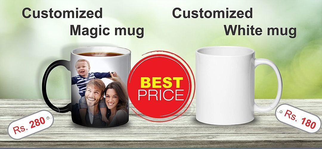 Magic mug and normal mug only 180/- uploaded by Rj Creation on 10/6/2020