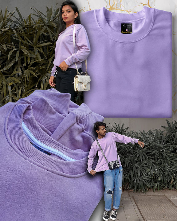 Lavender sweatshirt  uploaded by Luxediem shop on 2/4/2022