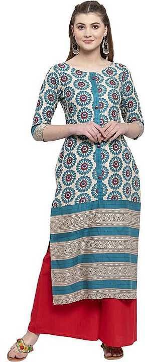 Rayon kurti with plazzo uploaded by business on 10/6/2020
