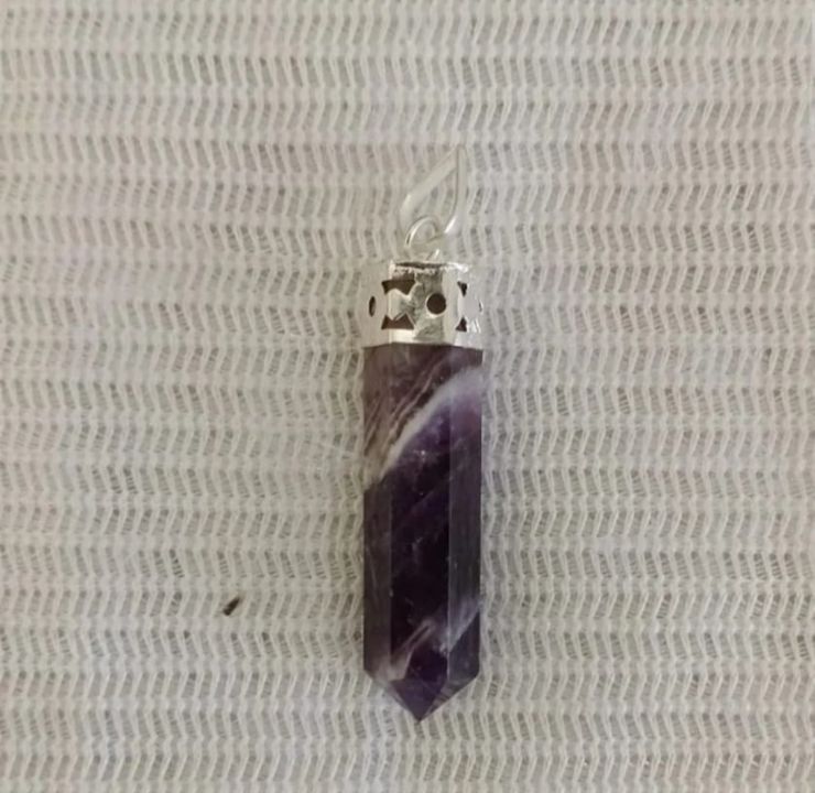 Natural amethyst pencil pendant uploaded by business on 2/4/2022