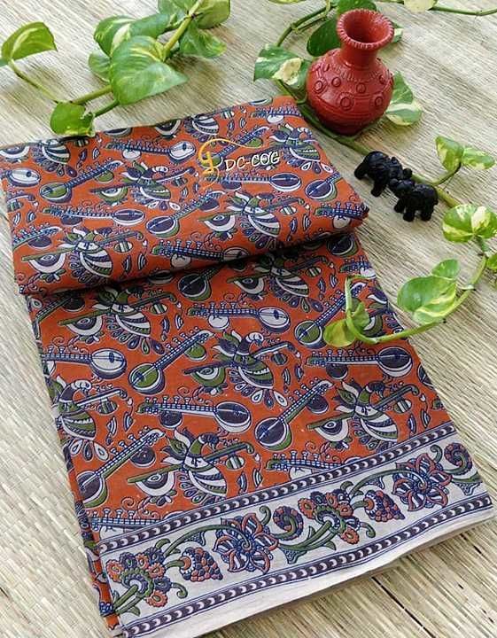 * Cool & soft light weight special Cotton*
Soft Kalamkari pure cotton Sarees with Blouse uploaded by business on 10/6/2020