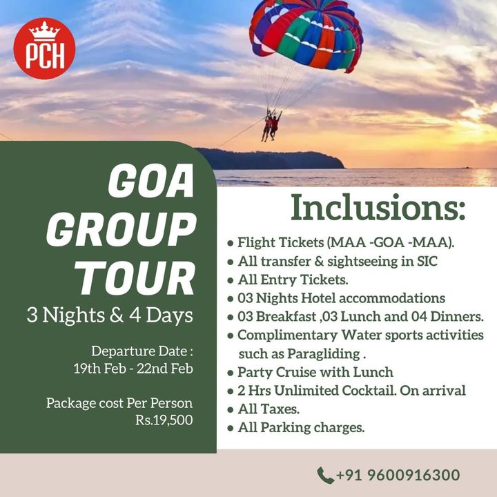 Goa Group Tour uploaded by Park Country Holidayz  on 2/5/2022