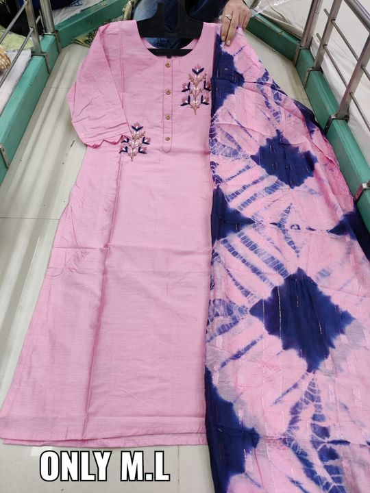 Kurti With Dupatta uploaded by BHUWAL DESIGNERS on 2/5/2022