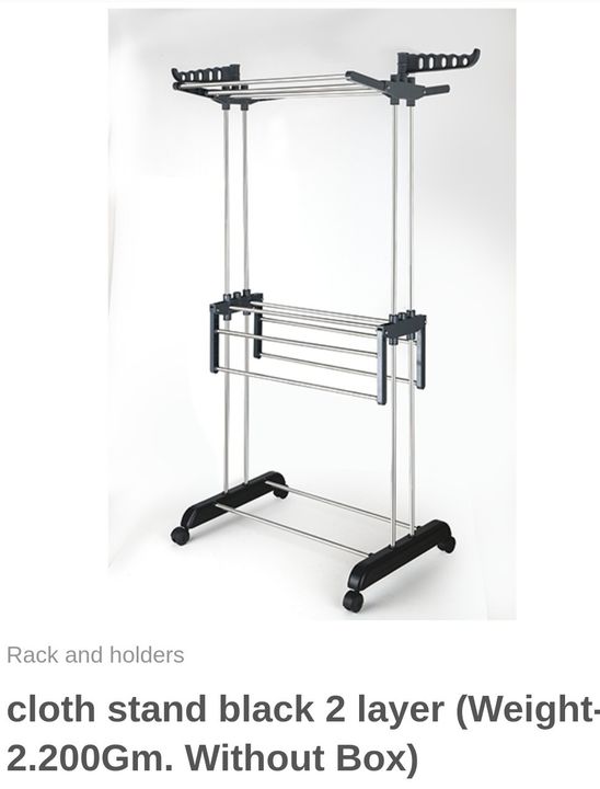 Cloth rack Snezy 2 Layer With Stainless steel Pipe uploaded by RAJ ENTERPRISE on 2/5/2022