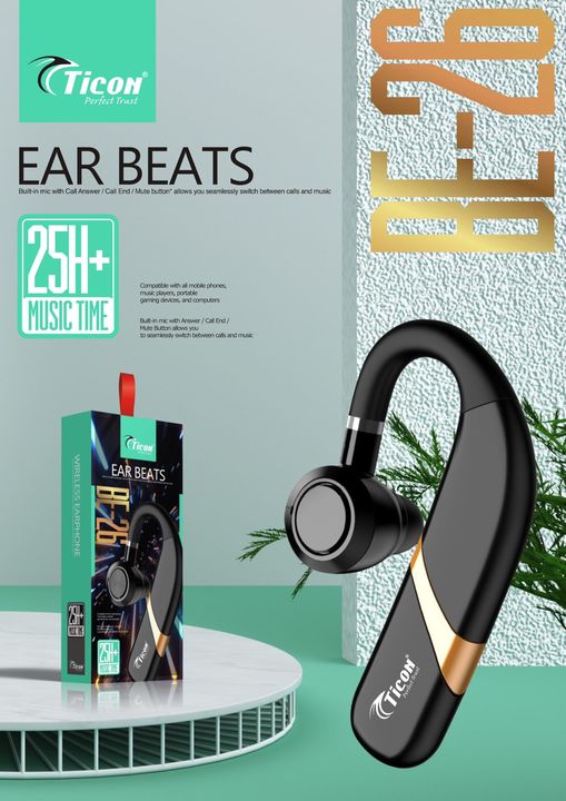 Ticon Ear Beats Bluetooth  uploaded by business on 2/5/2022