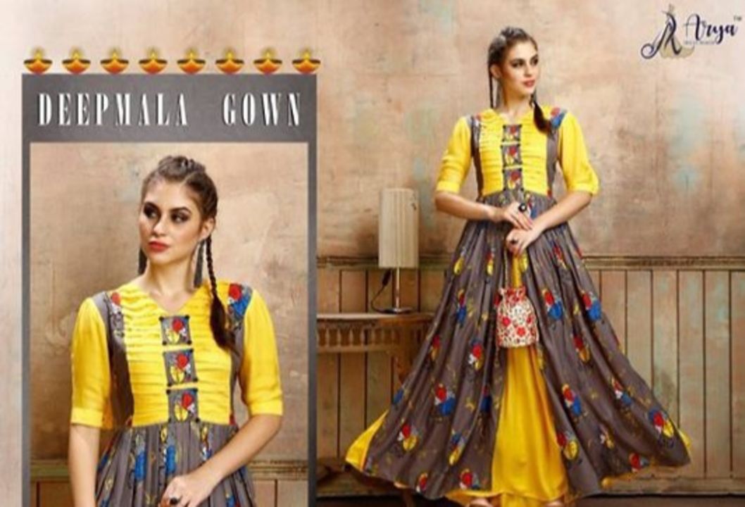 Kajal Style Double Layered Cotton Gowns uploaded by Exclusive Deals on 2/5/2022