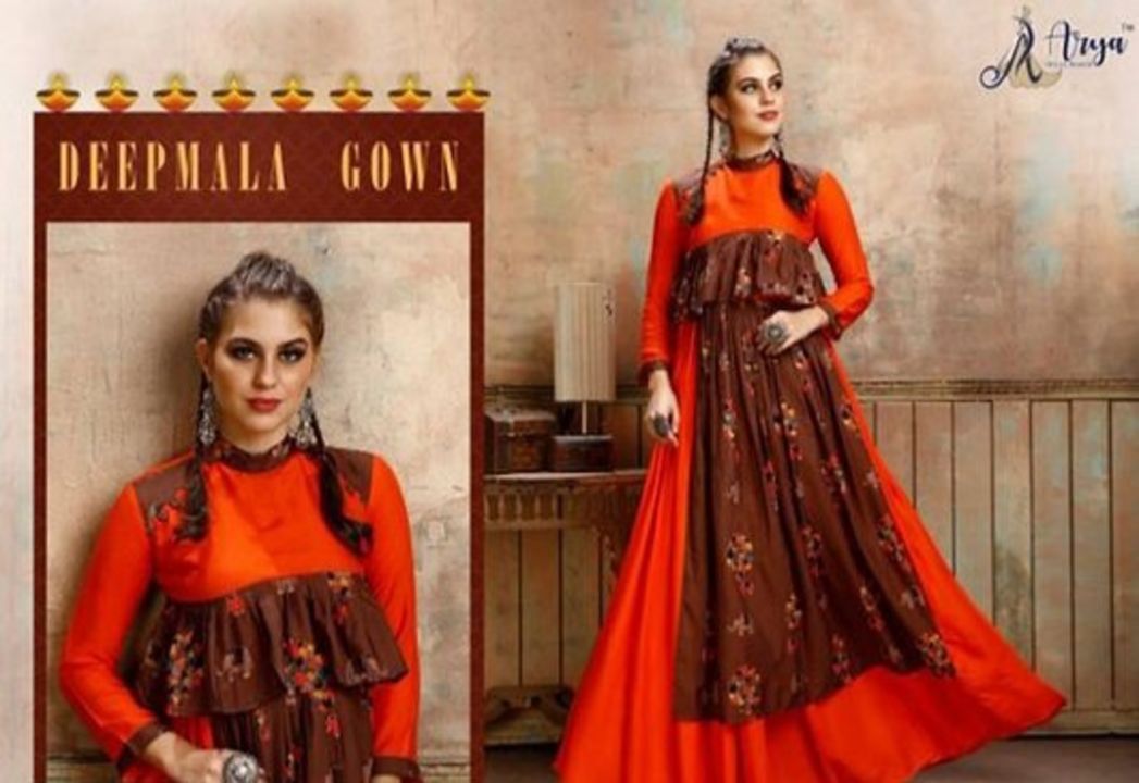 Kajal Style Double Layered Cotton Gowns uploaded by business on 2/5/2022