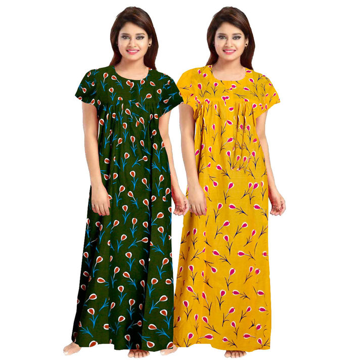 Post image Comfortable cotton night gown with very low price, contact for bulk deal whatsApp 9783882327