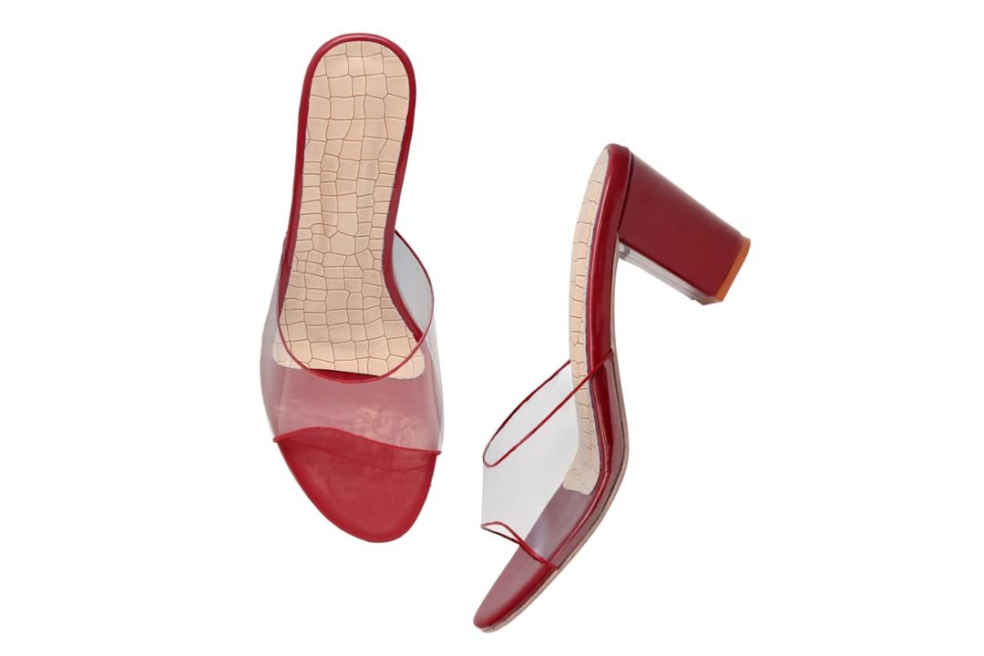 Heeled sleeper transparent colour uploaded by Ansari Official footwear on 2/5/2022
