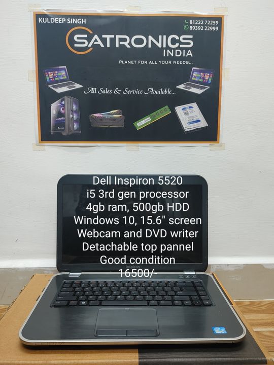 Dell Inspiron 5520 uploaded by Satronics India on 2/5/2022