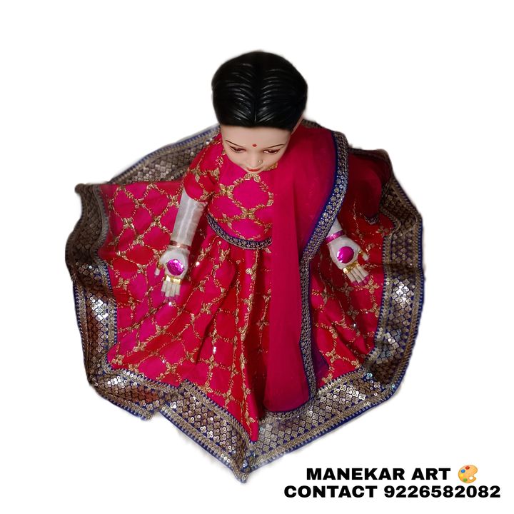 गौरि गणेशा ड्रेसेस#gouri ganesha dress uploaded by Manekar arts yavatmal on 2/5/2022