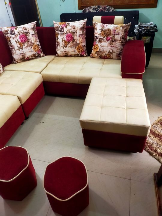 L shape sofa set uploaded by AS Diamond furniture on 2/5/2022