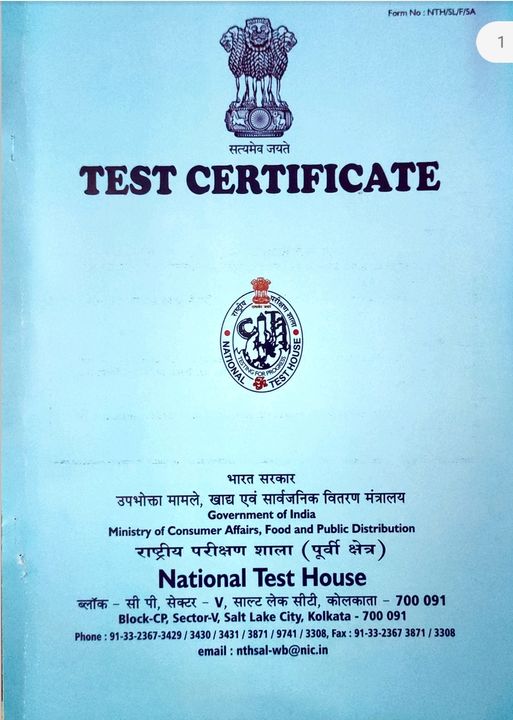 Post image Our products now got certification from National Test House. A big achievement towards govt supply and quality product confirmation. Looking for clients for bulk business only: 1lakh pieces and above