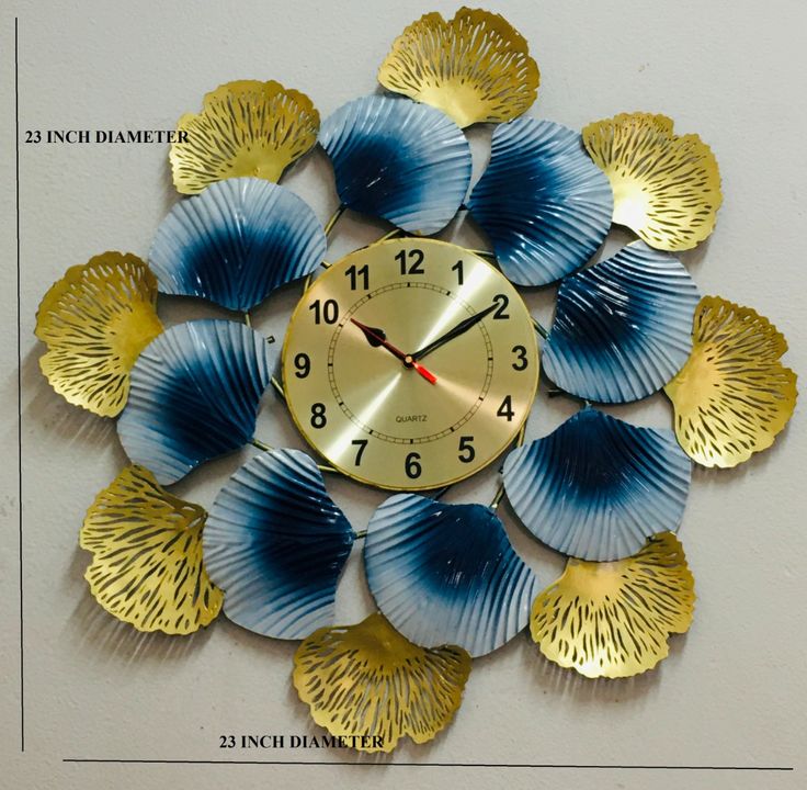 Wall clock uploaded by Bam bhole iron handicrafts on 2/6/2022