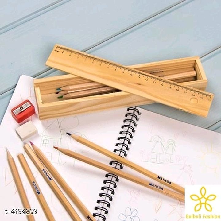  Latest Stationaries
Designer Wooden Pencil Box. uploaded by Bulbuli Fashion on 10/7/2020
