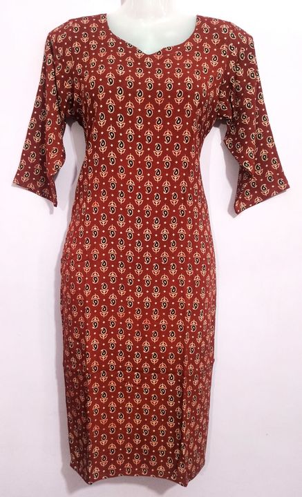 Reyon material kurti  uploaded by business on 2/7/2022