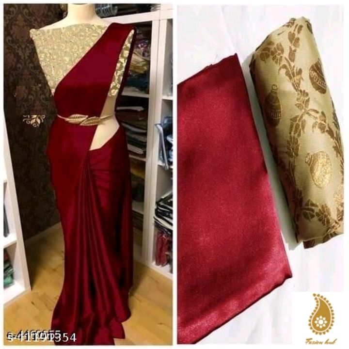 SATIN SAREE
Saree Fabric: Satin Silk
Blouse: Separate Blouse Piece
Blouse Fabric: Jacquard
Multipack uploaded by business on 2/7/2022