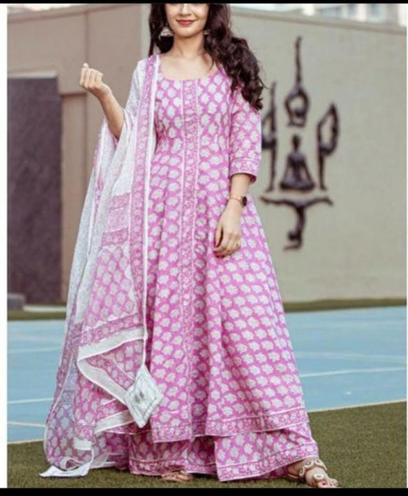 Post image I want 1 Pieces of Long gown with sharara... Size 44 avl? .
Below is the sample image of what I want.
