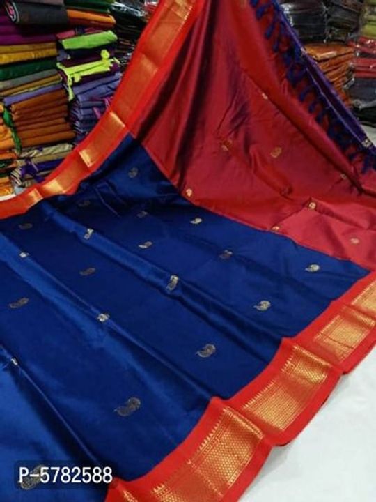 Banarsi silk saree with blouse piece  uploaded by Kp ladies fashion on 2/7/2022