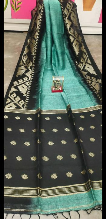 Lilen saree uploaded by business on 2/7/2022