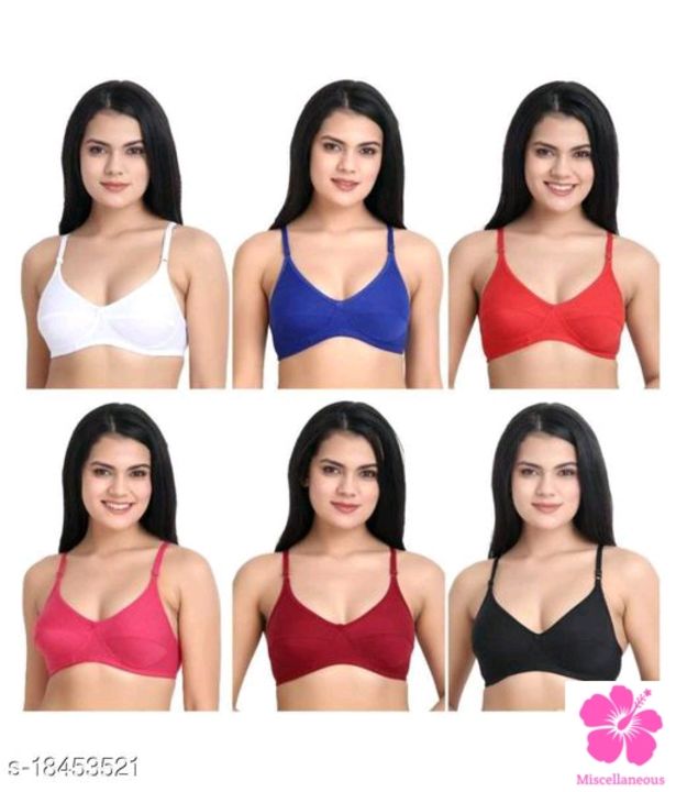 Catalog Name:*Women Non Padded Everyday Bra* Fabric: Cotton Blend uploaded by Miscellaneous on 2/7/2022