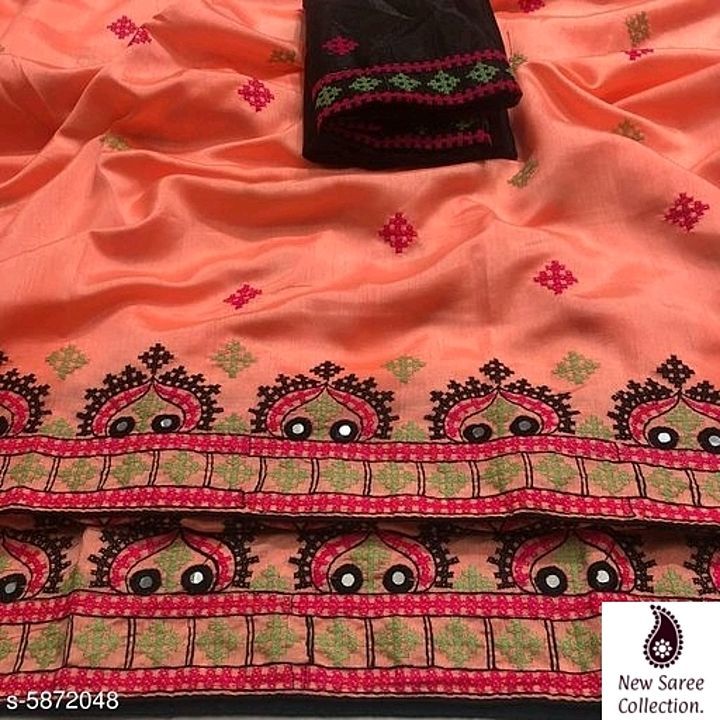 Slik saree uploaded by Namsur collection  on 6/11/2020