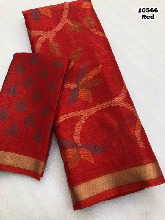 Soft Lenin printed saree uploaded by business on 2/7/2022
