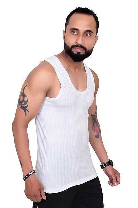 SHIVAM COOL WHITE VESTS 95#100 uploaded by business on 4/23/2020