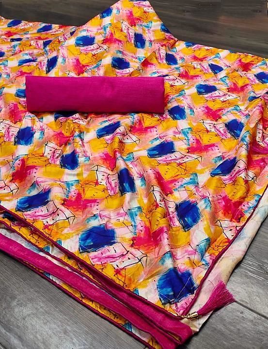 Post image Hey! Checkout my new collection called Dola silk Digital print saree.