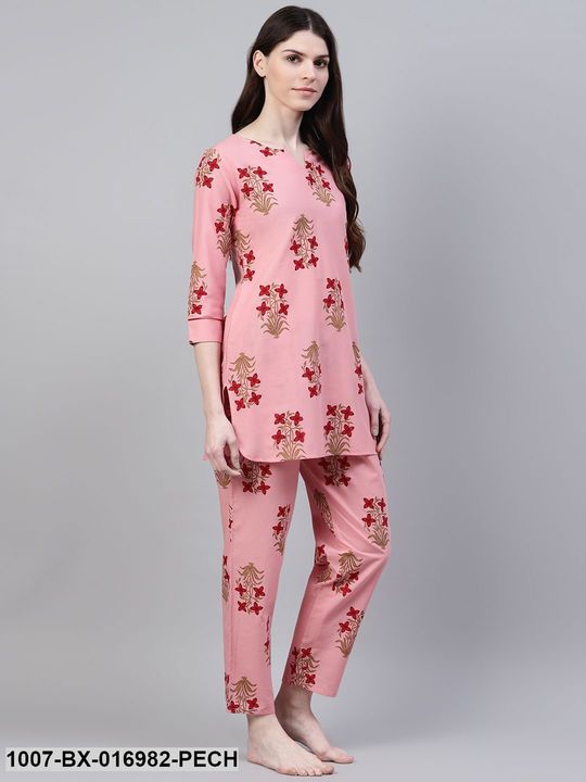 Cotton Floral Print Night Suit Set
 uploaded by PR Retail on 2/8/2022