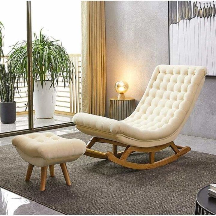 Wooden Rocker Rocking Lounge Chair Recliner Relaxation Lounging Relaxing Seat  uploaded by business on 2/8/2022