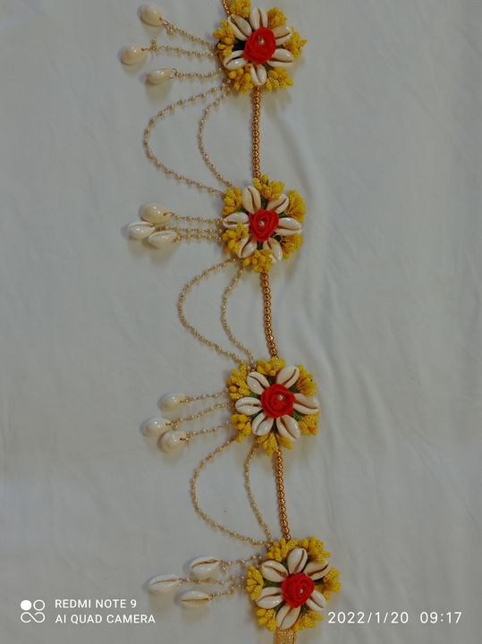 Kamar band shell jewellery uploaded by DY Creation / floral jewellery's on 2/8/2022