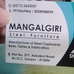 Business logo of Mangalgiri Steel furniture