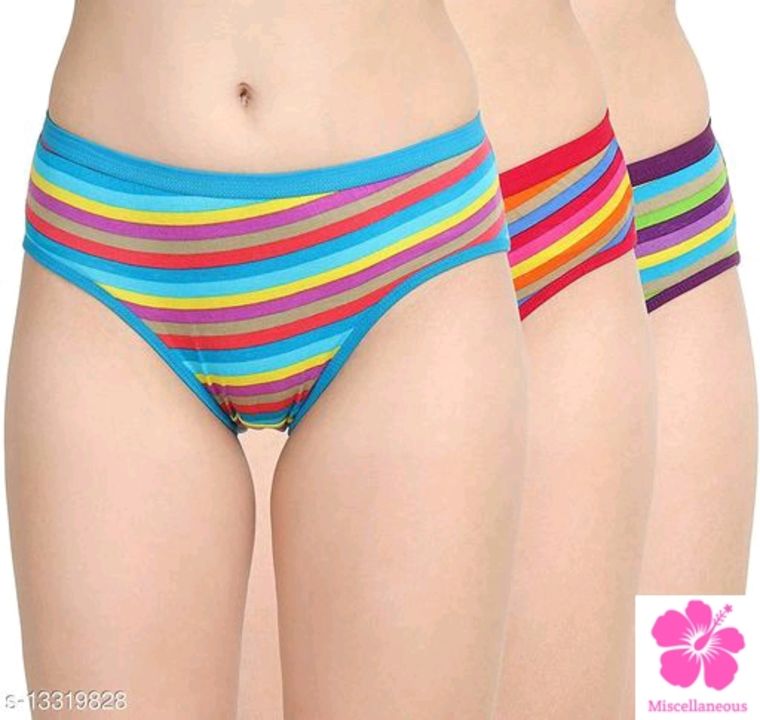 Women Bikini Multicolor Cotton Panty (Pack of 6)* uploaded by Miscellaneous on 2/8/2022