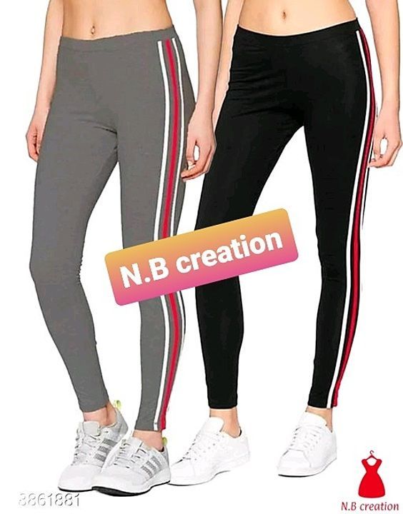 N.B creation collection 
Women's side strips ankle Length jeggings  uploaded by N.B creation  on 10/7/2020