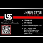Business logo of Unique Style jeans and fabrication