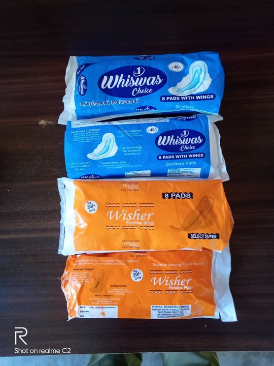 Sanitary pads paxking mrp 40rs  uploaded by business on 2/8/2022