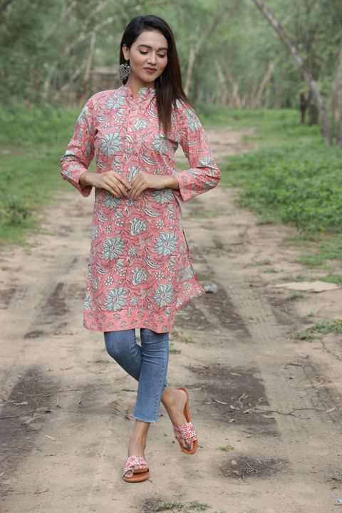 Cotton printed kurti's uploaded by business on 2/8/2022