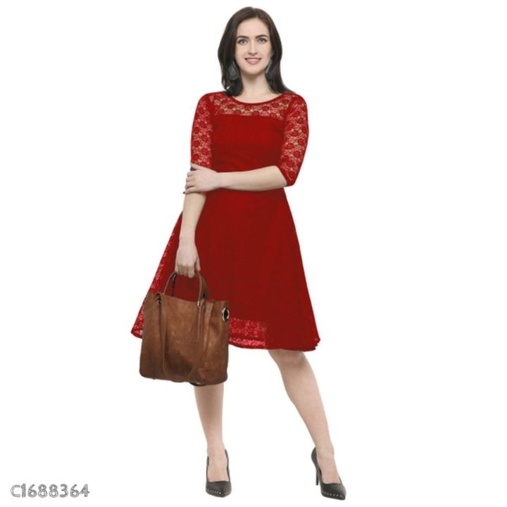 Woman's Nylon Net Solid Short Dress uploaded by Fashion world on 2/8/2022