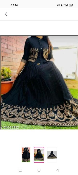 Taj gown kurti with jacket uploaded by Anmol Fashion House on 2/9/2022