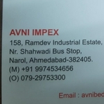 Business logo of Avni Impex