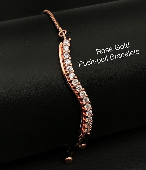 Beautiful rose gold adjustable bracelets....🥰🥰🥰 . uploaded by Nanak Hosiery on 10/7/2020