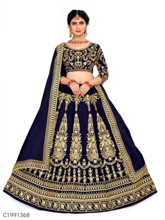 Post image *Catalog Name:* Special Embroidered Velvet Lehengas👉✅ PRICE:- 900/-
*Details:*Product Name: Special Embroidered Velvet LehengasPackage Contains: 1 Piece of Blouse, 1 Piece of Lehenga, 1 Piece of Dupatta,Choli Fabric: VelvetLehenga Fabric: VelvetDupatta Fabric: NetLehenga Length (In Inches): 49.5Dupatta Length (in Meter): 2.4 MetersWeight: 400Designs: 5
💥 *FREE Shipping* 💥 *FREE COD* 💥 *FREE Return &amp; 100% Refund* 🚚 *Delivery*: Within 7 days 