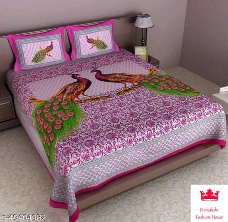 Post image Hey check out my bedsheets collections with pilow cover.....100% cotton and quality product....Hurry up....limited stock